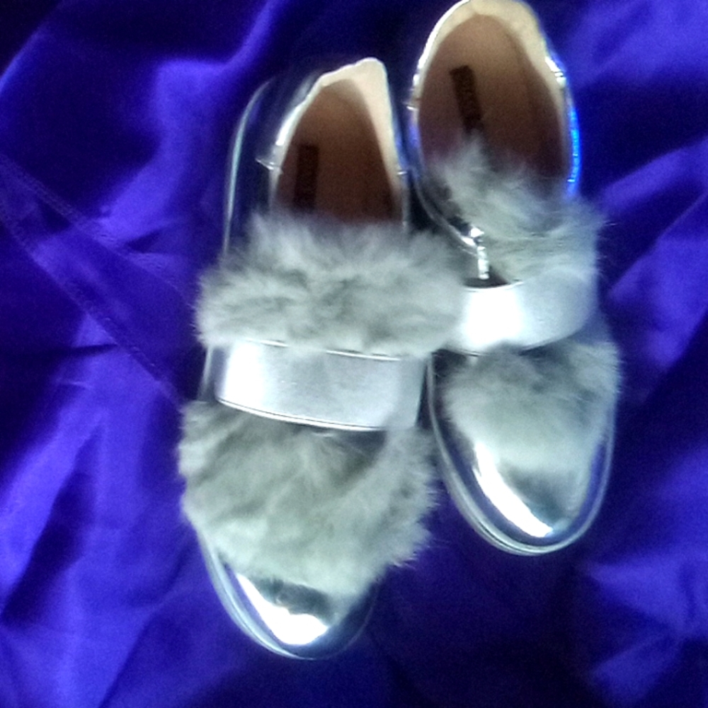 Silver sneakers